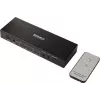 SpeaKa Professional SP-SWAP-500 2-Port HDMI KVM Matrix Switch with Audio, 4K UHD, USB 2.0 Hub, Metal, Black SP-13904372