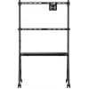 SpeaKa Professional SP-TVC-1600 TV Roller Cart 49 inch-80 inch Height-Adjustable Floor Stand with AV Shelf and Camera Shelf (SP-14375748)