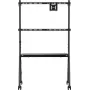 SpeaKa Professional SP-TVC-1600 TV Roller Cart 49 inch-80 inch Height-Adjustable Floor Stand with AV Shelf and Camera Shelf (SP-14375748)