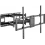 SpeaKa Professional SP-TVM-1300 TV Wall Mount for 60-120 inch TVs, Tilt & Swivel, 120 kg Load Capacity, Black