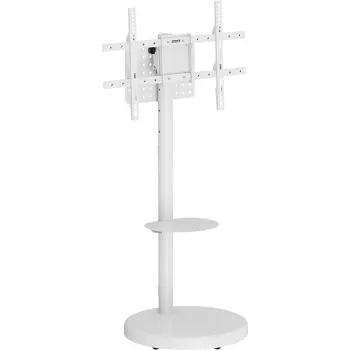 SpeaKa Professional SP-TVS-800 Height-Adjustable Tilting TV Floor Stand for 37-86 Inch Screens, VESA 200x200 to 800x500, 50 kg, Black