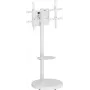SpeaKa Professional SP-TVS-800 Height-Adjustable Tilting TV Floor Stand for 37-86 Inch Screens, VESA 200x200 to 800x500, 50 kg, Black