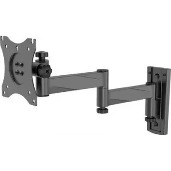 SpeaKa Professional SP-WMM-201S Single TV Wall Mount for 13 inch-30 inch Screens, Tiltable, VESA 75x75/100x100, 20 kg, Black SP-9493256