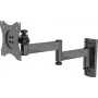 SpeaKa Professional SP-WMM-201S Single TV Wall Mount for 13 inch-30 inch Screens, Tiltable, VESA 75x75/100x100, 20 kg, Black SP-9493256