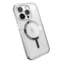 Speck Gemshell Grip + MagSafe for iPhone 15 Pro (Clear / Chrome Finish)