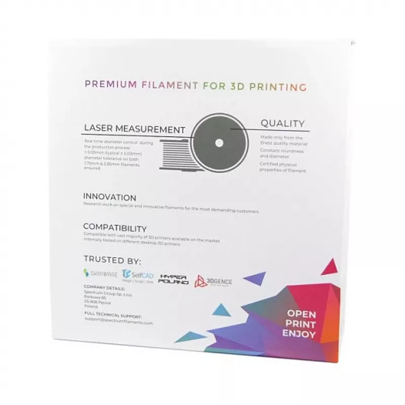 Spectrum 3D Filament PLA Premium 1.75mm Fluorescent Green 1kg