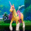 SPINMASTER Unicorn Academy - Einhorn Leaf (28 cm, with Real Mane and Tail, Removable Bridle, Saddle and Brush)