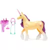 SPINMASTER Unicorn Academy - Einhorn Leaf (28 cm, with Real Mane and Tail, Removable Bridle, Saddle and Brush)