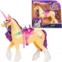 SPINMASTER Unicorn Academy - Einhorn Leaf (28 cm, with Real Mane and Tail, Removable Bridle, Saddle and Brush)