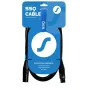 SSQ Cable XX1 - XLR-XLR Microphone Cable, 1 metre, Black