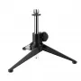SSQ DS1 Desktop Microphone Stand - Black, Steel & Cast Iron, Height Adjustable 230-350 mm, 3/8 inch Thread with 5/8 inch Adapter
