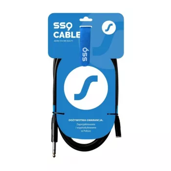 SSQ JSG3 - 3.5mm to 6.3mm Stereo Jack Audio Cable, 3m, Black