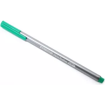 STAEDTLER triplus Fineliner 334-5 Green 0.3 mm Triangular Barrel DRY SAFE Washable