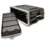 Stagg ABS 4U Rack Case - 19-Inch ABS Rackmount Flight Case with Front and Rear Lids