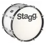 Stagg MABD-2012 Marching Bass Drum 20 inch x 12 inch White