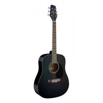 Stagg SA20D BLK Dreadnought Acoustic Guitar - Black