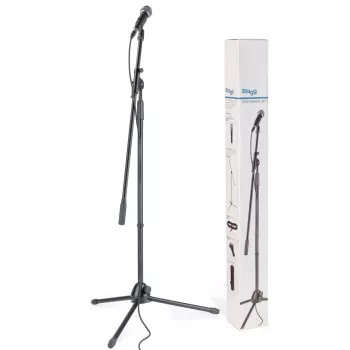 Stagg SDM50 SET Dynamic Microphone Set with Stand, Cable and Clip