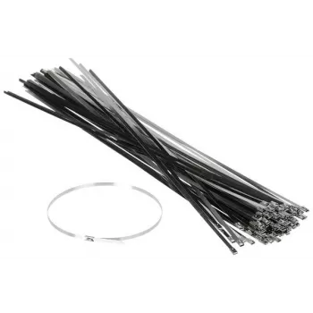 Stainless Steel Cable Tie SSCT-450X4.6 100-Pack | 450mm x 4.6mm | AISI 304 | Silver