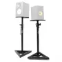 STAND4ME MON 1 MKII Set of 2 Monitor Stands - Telescopic Height Adjustment 800-1300 mm, Steel, Black, 20 kg Load