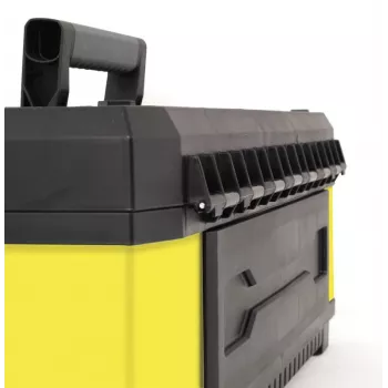 Stanley 1-95-614 Small Parts/Tool Box, Metal/Plastic, Black/Yellow