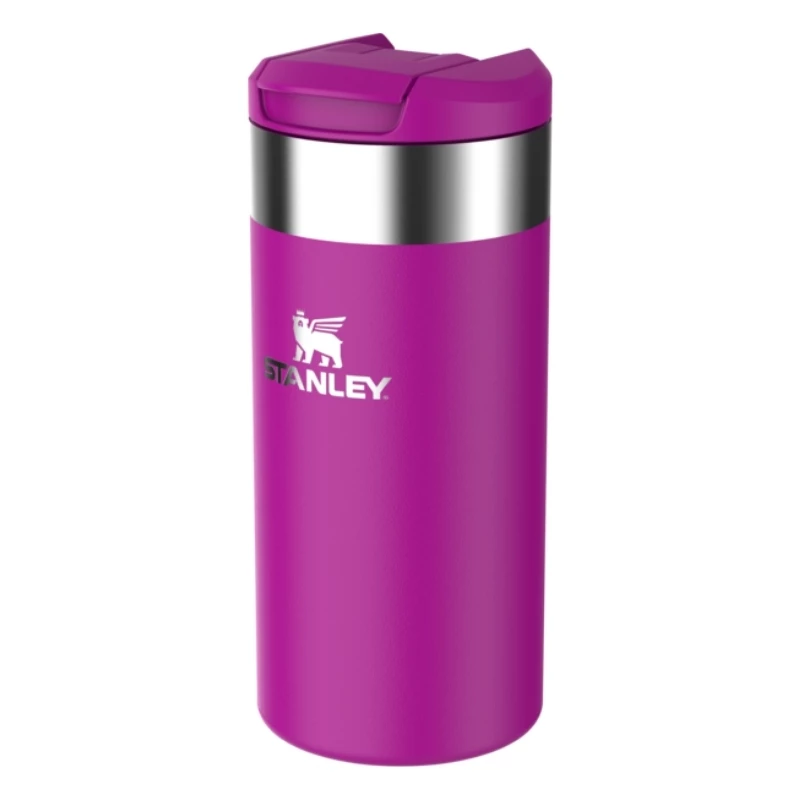 STANLEY 1913 AeroLight Transit Mug 0.35L Purple - Thermos Double Wall Vacuum Insulated Travel Mug, Leak-Proof DrinkLock Lid, 6h Hot / 12h Cold, Ultra-Lightweight Stainless Steel