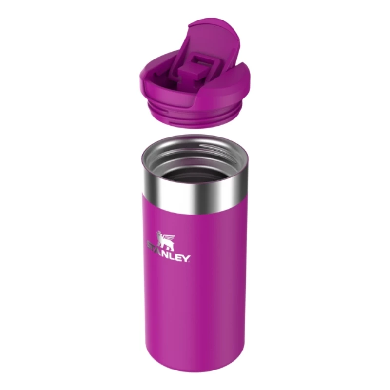 STANLEY 1913 AeroLight Transit Mug 0.35L Purple - Thermos Double Wall Vacuum Insulated Travel Mug, Leak-Proof DrinkLock Lid, 6h Hot / 12h Cold, Ultra-Lightweight Stainless Steel