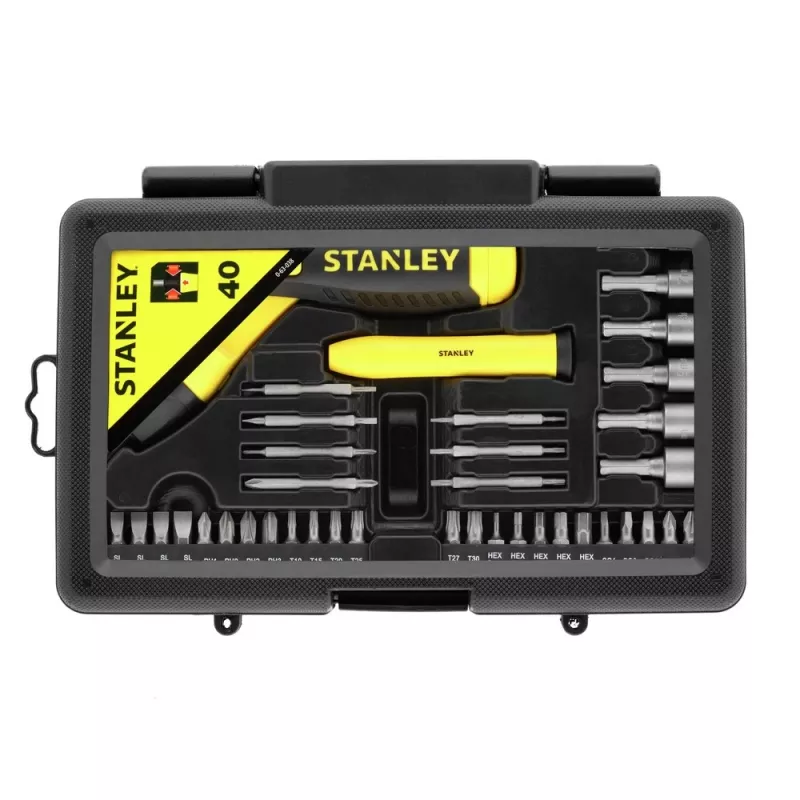 STANLEY 38-Piece Ratchet Screwdriver Set with Pistol Grip