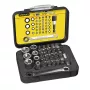 STANLEY 39-Piece 1/4 inch Drive Bit and Socket Set with R.360NANO Swivel Head Ratchet