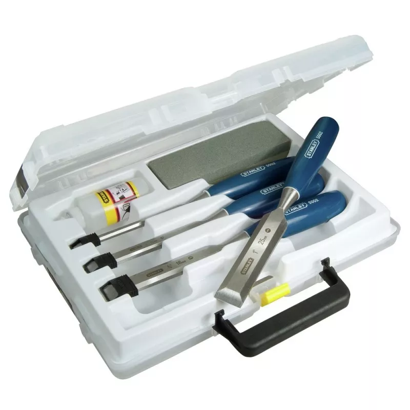 Stanley 5002 Series 6-Piece Wood Chisel Set in Plastic Case