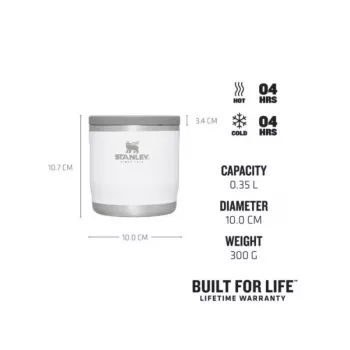 STANLEY Adventure To-Go Thermos Food Jar 0.35 L White