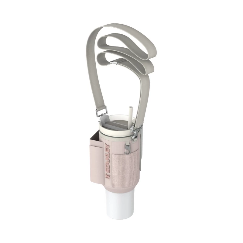 STANLEY All-Day Quencher Carry-All Protective Carrying Case for 1.18L Thermos Mug with Straw, Light Pink