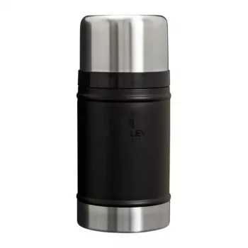 STANLEY Classic Legendary Food Jar 0.71L Matte Black with Insulated Lid Bowl and Spork