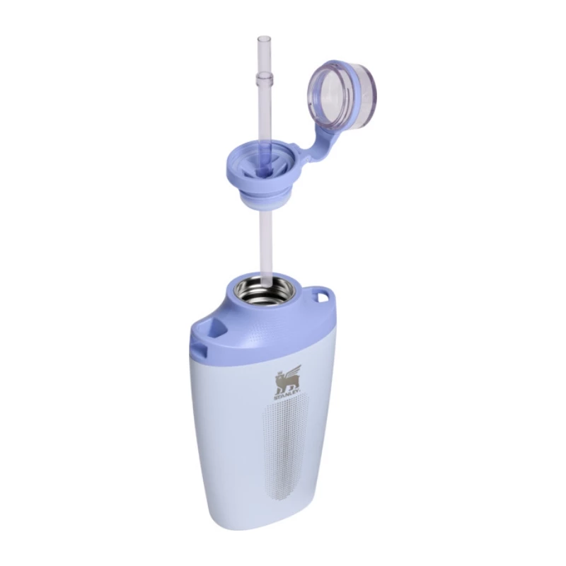 STANLEY Cross Bottle 0.68L Insulated Thermos with Shoulder Strap, Light Blue