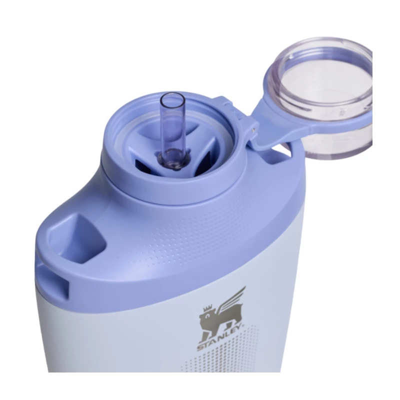 STANLEY Cross Bottle 0.68L Insulated Thermos with Shoulder Strap, Light Blue