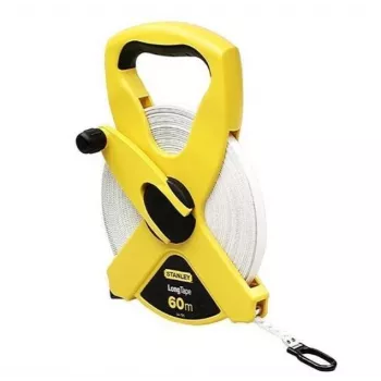 STANLEY Fiberglass Tape Measure 60m x 12.7mm Open Reel Class III