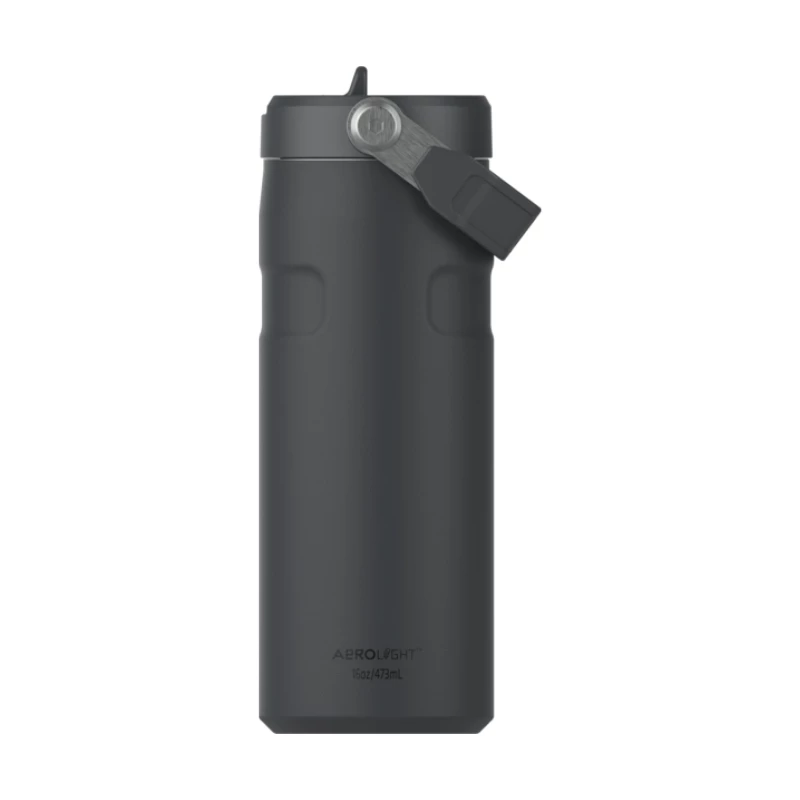 STANLEY IceFlow Bottle Flip Straw 2.0 0.47L Black Thermos Bottle with Straw