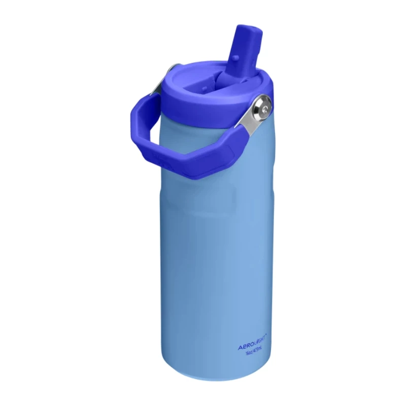 STANLEY IceFlow Bottle Flip Straw 2.0 0.47L Light Blue Thermos Bottle with Straw