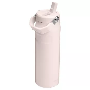STANLEY IceFlow Bottle Flip Straw 2.0 0.71L Light Pink (Guava) - 24oz Reusable Stainless Steel Water Bottle with Flip Straw Lid, Double-Wall Vacuum Insulated, Leak-Proof, BPA-Free, Dishwasher Safe