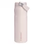 STANLEY IceFlow Bottle Flip Straw 2.0 0.71L Light Pink (Guava) - 24oz Reusable Stainless Steel Water Bottle with Flip Straw Lid, Double-Wall Vacuum Insulated, Leak-Proof, BPA-Free, Dishwasher Safe