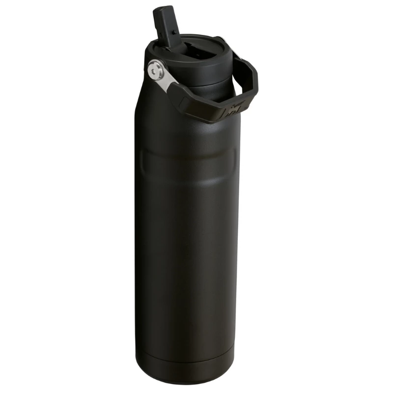 STANLEY IceFlow Bottle Flip Straw 2.0 1.06L Black Thermos Bottle with Straw