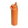 STANLEY IceFlow Bottle Flip Straw 2.0 1.06L Orange - Leak-Proof Flip Straw Lid, Double-Wall Vacuum Insulated Stainless Steel Thermos
