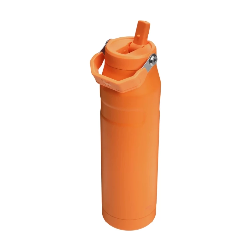 STANLEY IceFlow Bottle Flip Straw 2.0 1.06L Orange - Leak-Proof Flip Straw Lid, Double-Wall Vacuum Insulated Stainless Steel Thermos