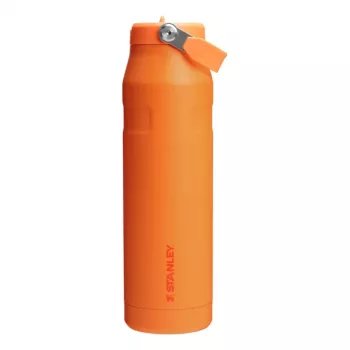 STANLEY IceFlow Bottle Flip Straw 2.0 1.06L Orange - Leak-Proof Flip Straw Lid, Double-Wall Vacuum Insulated Stainless Steel Thermos