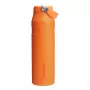 STANLEY IceFlow Bottle Flip Straw 2.0 1.06L Orange - Leak-Proof Flip Straw Lid, Double-Wall Vacuum Insulated Stainless Steel Thermos