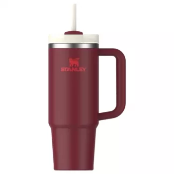 STANLEY Quencher H2.0 FlowState Tumbler 0.89L Dark Red with Straw