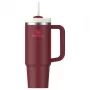 STANLEY Quencher H2.0 FlowState Tumbler 0.89L Dark Red with Straw