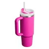 STANLEY Quencher H2.0 FlowState Tumbler 0.89L Fuchsia with Straw