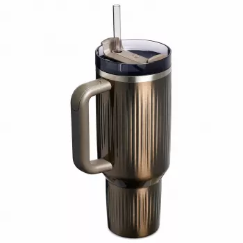 STANLEY Quencher H2.O Fluted Thermal Cup 1.18L GunMetal Shine
