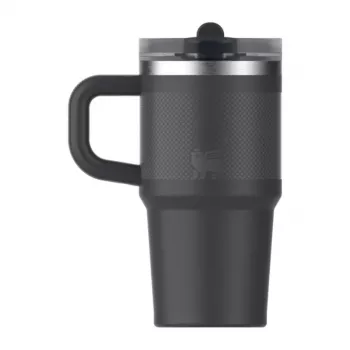 STANLEY Quencher ProTour Flip Straw Tumbler 0.59L Black Thermo Mug with Straw