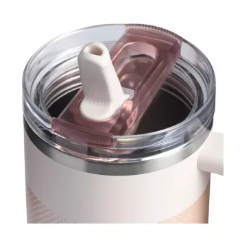 STANLEY Quencher ProTour Flip Straw Tumbler 1.18L Light Pink Thermo Mug with Straw